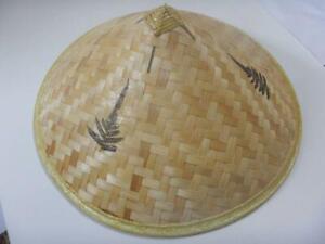 Samurai Jingasa Japanese Traditional Triangle Hat Bamboo Shades 43cm