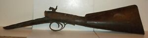 Early Pa Rifle Remnants Stock Trigger Lock Wall Hanger As Is Non Fireable