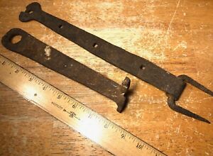 Vintage Hand Forged Strap Hinge And Latch