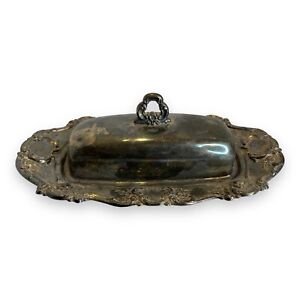 Vtg Towle Old Master Silverplate Butter Dish 4107