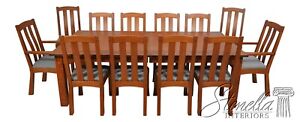 61447ec 48ec Arts Crafts Table 12 Chairs Mission Oak Dining Set