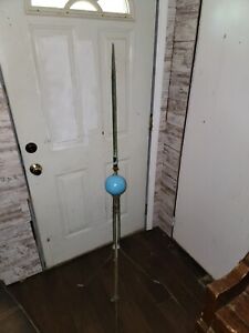 Old Antique Lightning Rod Weather Vane W Turquoise Ball Restoratiion Or Parts