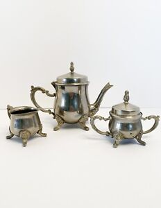 International Silver Company Tea Set Silver Plated 3 Pieces