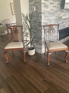 Classic Chippendale Country French Mahogany Chairs