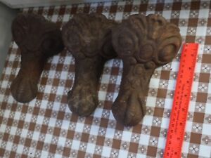 Cast Iron Crows Foot Legs For A Cast Iron Bathtub Lot Of 3 