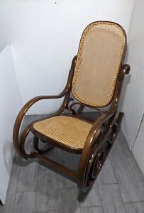Vintage Mid Century Modern Bentwood Rocking Chair Rocker Thonet Style