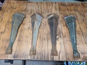 4 Antique Cast Iron Legs Steampunk Industrial Repurpose Coffee Table Legs
