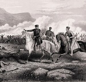 1847 Battle Of Buena Vista Mexico Engraving Mexican American War Billings