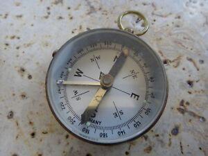 Vintage Compass Pocket Compass Made In Germany With Lock