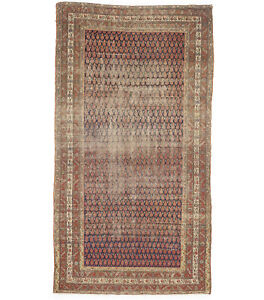 Hand Knotted Antique Rust Tribal 5x9 7 Oriental Runner Rug Kitchen Wool Carpet