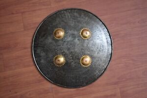 Vintage Mughal Islamic Iron Kufic Shield Dhal Decor No Khula Khud 14 