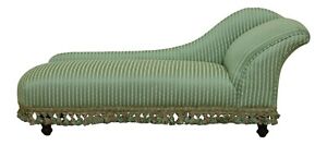 51606ec Victorian Style Newly Upholstery Childs Size Chaise Lounge