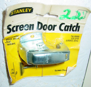 Vintage Wood Screen Porch Door Snappy Catch Closer Lot Stanley Hardware Usa Nos
