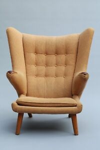 Hans Wegner Ap 19 Papa Bear Chair Authentic Original 50 S In Exc Condition
