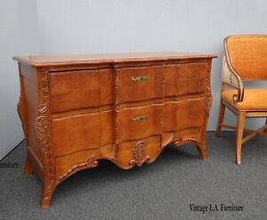 Vintage John Widdicomb French Provincial Louis Bombay Chest Of Drawers Dresser