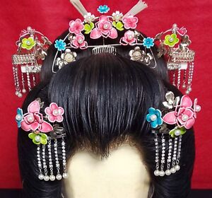 Vintage Japanese Bride Kushi Kanzashi Set Kimono Wedding Hair Ornament 1177