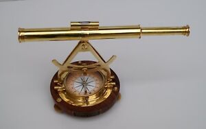 Brass Alidade Survey Tool Compass Theodolite Survey Transit Navigation Tool Item