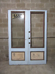 Antique Double Entrance French Doors Storefront 65 75 X 92 5 Salvage