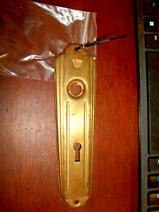Antique Mortise Lock Back Plate Art Deco Style Sim To 1937 Verdun Style Plate