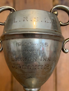 1934 London Inn Vintage Silver Plate Trophy Trophies Loving Cup