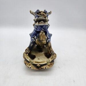 Vintage Ceramic Foo Dog Ashtray Chinese
