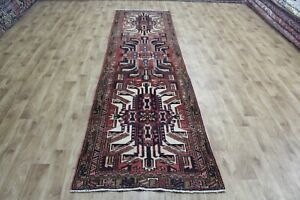Antique Karaja Runner Of Traditional Design With Three Medallions 345 X 95 Cm
