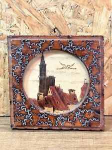 Painting Miniature Wood Painted Pyrography Boli Strasbourg Alsace Popular Art