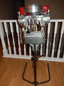 Restored Late 20 S Antique 5 Speed Caille Outboard Motor
