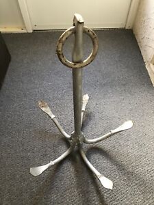 Vintage Iron Forged Metal Ships Anchor 29 Tall 23 Wide Decor Americana Sailing