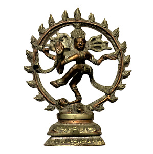 Vintage Bronze Copper Alloy Statue Of Dancing Shiva Nataraja Lord Of Dance