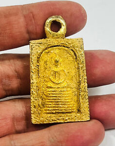 Phra Somdet 9 Tier Gold Leklai Somdej Magic Wealth Energy Protection Hot Amulet