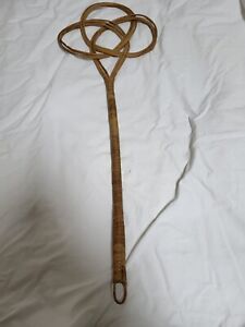 Carpet Rug Beater Celtic Knot Twisted Wood Wicker Rattan 25 Vintage