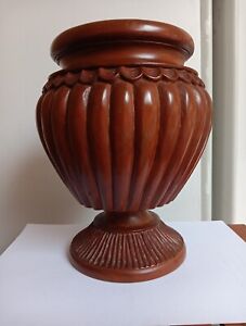 Victorian Wooden Urn Cache Pot