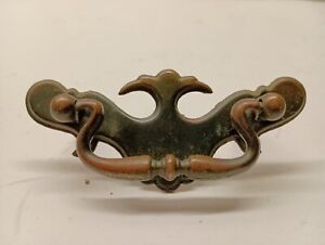 Vintage Brass Chippendale Style Batwing Bail Drawer Pull Handle 3 5 8 X 1 1 2 