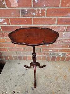 Vintage Mahogany Plant Stand Fern Stand Pie Crust Table Brandt Furniture