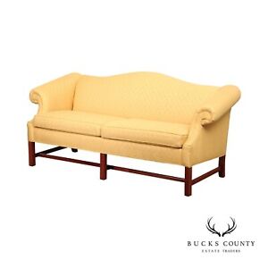 Samuel S Case Cabinetmakers Chippendale Style Camelback Sofa