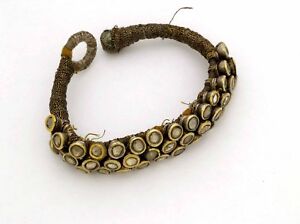 Islamic Mughal Ethnic Bracelet In Silver And Gold India Early 19th Century