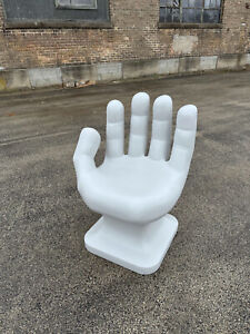 Light Gray Left Hand Shaped Chair 32 Tall Adult Size 70 S Retro Icarly New