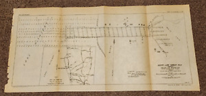 1915 White Lake Harbor Michigan Engineering Map 9 X 19 