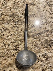Antique Pewter Ladle With Wood Handle