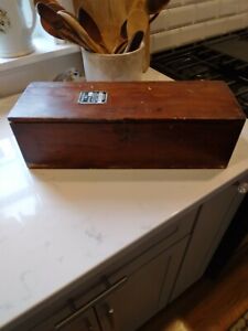 Antique Kocour Dovetailed Hinged Wood Box Chicago
