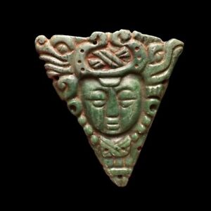 Pre Columbian Maya Jade Plaque