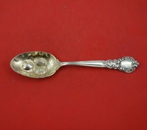 Royal Oak By Gorham Sterling Silver Berry Spoon Gw With Fruit In Bowl 8 1 2 