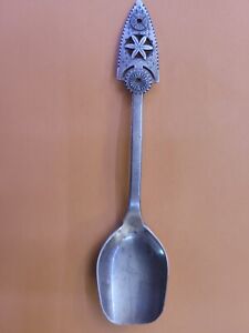 Wow An Old Russian Goth Design Silver 916 9tj Sugar Spoon Shovel