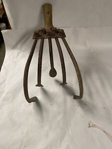 Vintage 5 Tine Hand Cultivator Plow Head