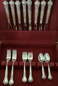 Service For 8 Gorham Chantilly Sterling Silver Flatware No Monograms 32 Pieces