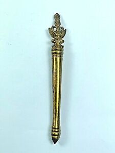 Holy Brass Garuda Crown Of King Meed Mor Knife Dagger Sword Fetish Thai Amulet