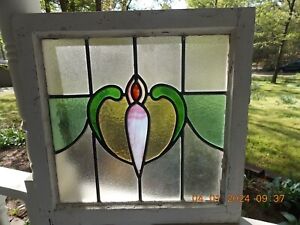 V293b Arts Craft Style English Leaded Stained Glass Windows 20 1 4 X 20 1 8 