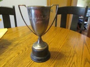 Antique 1929 Farmers Institute Loving Cup Trophy 11 Inches Tall
