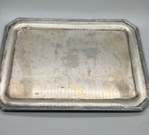 Wilcox Tray Spco International Silver Silverplate Dish 13x10 Platter W Antique